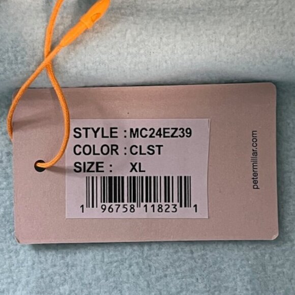 Peter Millar Men Thermal Flow Micro Fleece Light Blue Vest Two Way Full Zip XL - Picture 13 of 16